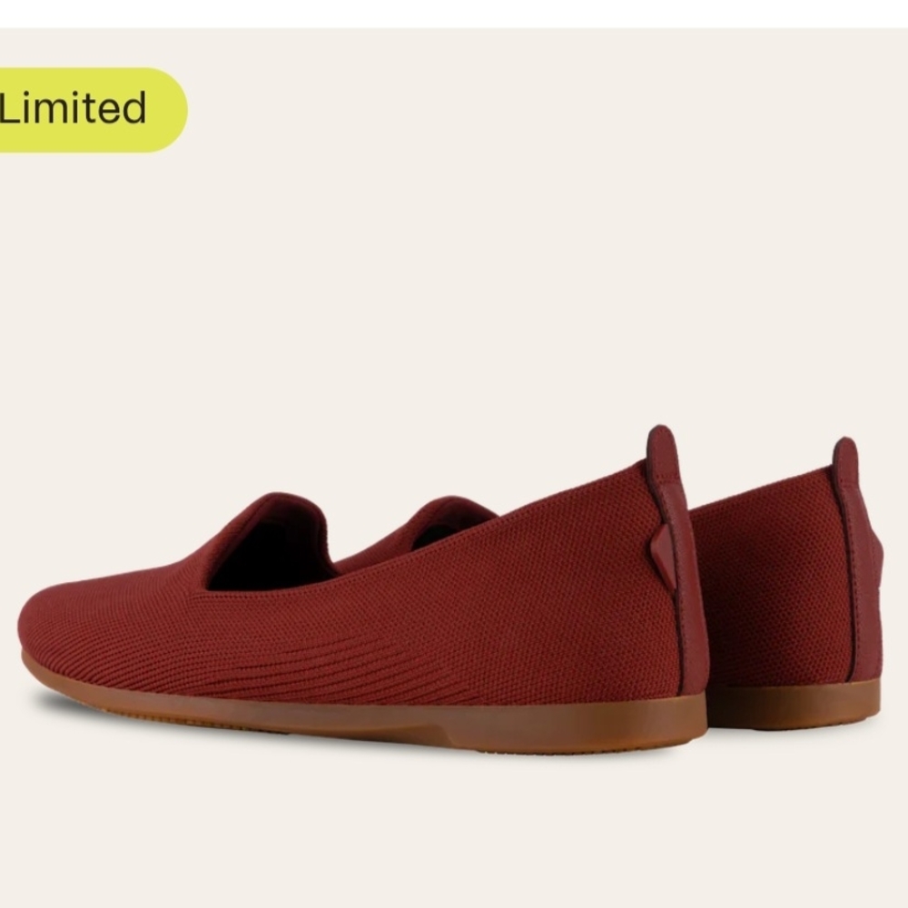 Vessi Red Loafers Stylish Flats